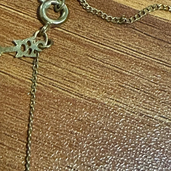 Trifari Gold Cross Long  Necklace - Picture 4 of 8